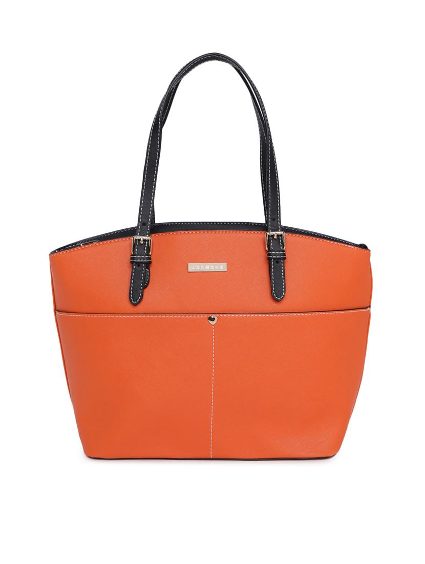 orange leatherette (pu) handbag - 15759190 -  Zoom Image - 0