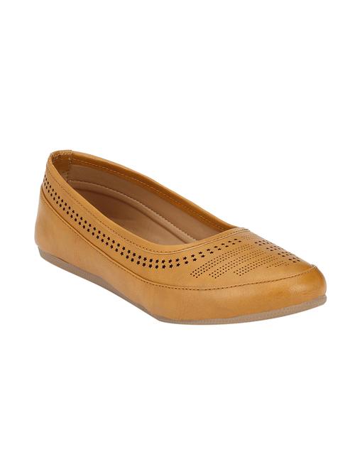 tan slip on ballerinas - 15766792 -  Standard Image - 0