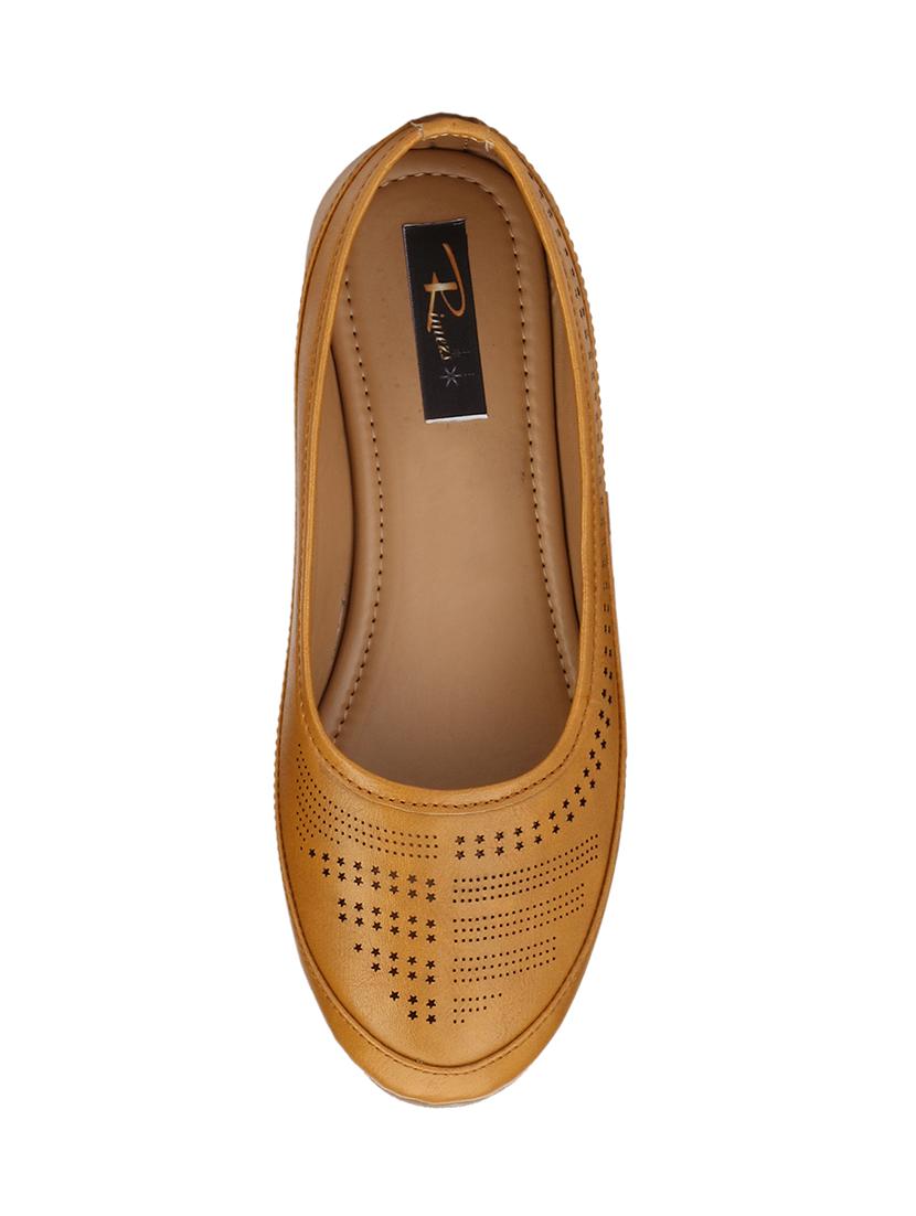tan slip on ballerinas - 15766792 - Standard Image - 3