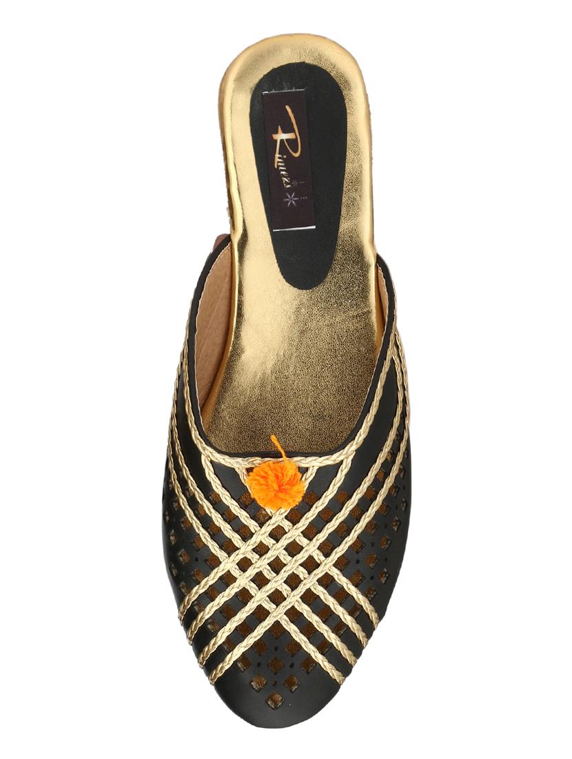 black slip on mules sandals - 15769074 - Standard Image - 3
