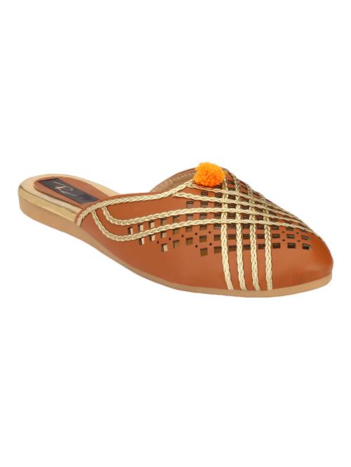 tan  slip on mules sandals - 15769075 -  Standard Image - 0