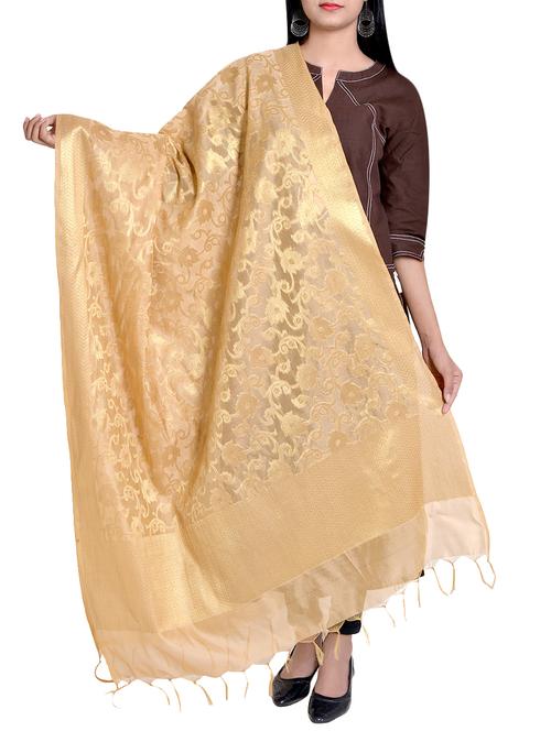 chanderi banarasi dupatta - 15770456 -  Standard Image - 0