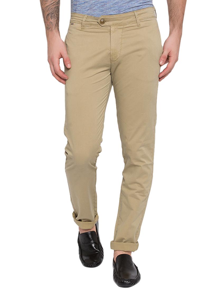 beige cotton chinos - 15772369 -  Zoom Image - 0