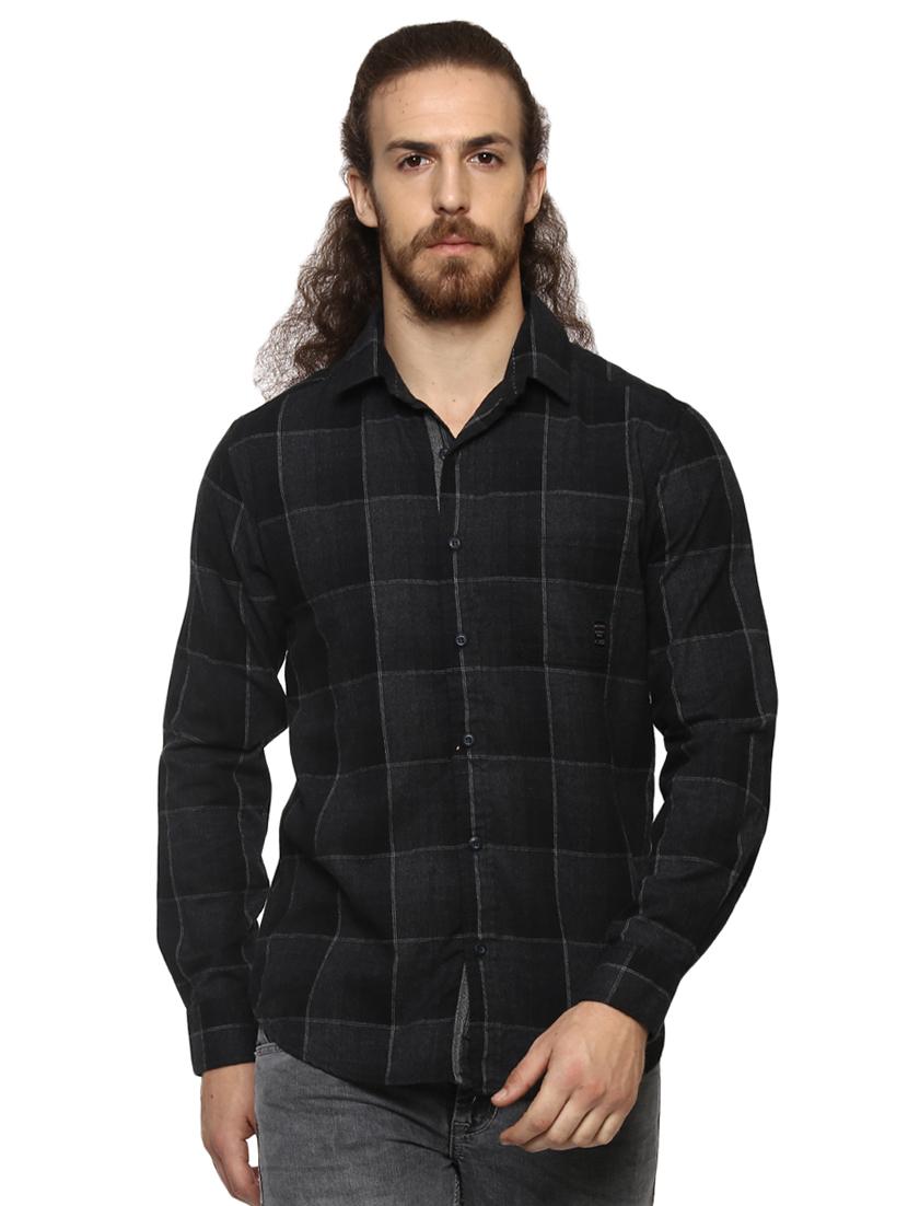 black checkered casual shirt - 15772549 - Zoom Image - 0