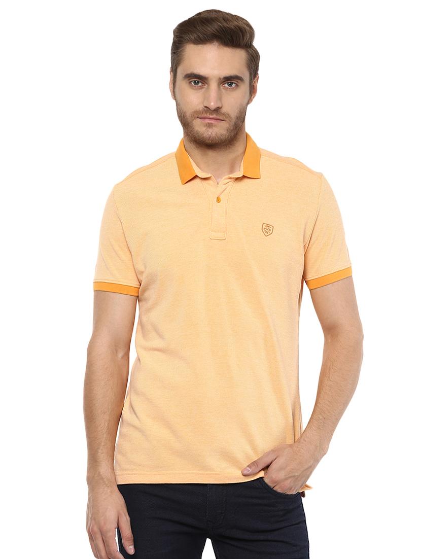 solid yellow polo t-shirt - 15772638 - Zoom Image - 0
