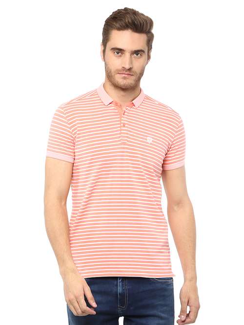 orange striped polo t-shirt - 15772662 -  Standard Image - 0