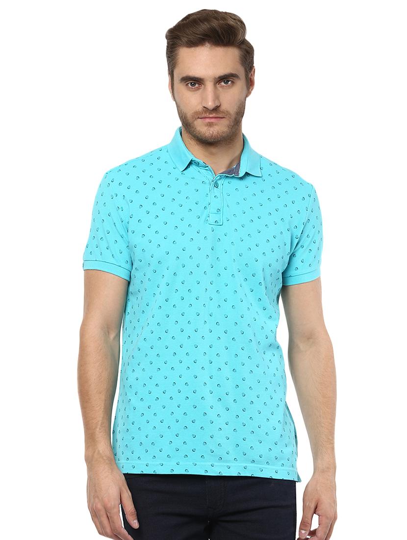 blue all over print t-shirt - 15772677 -  Zoom Image - 0