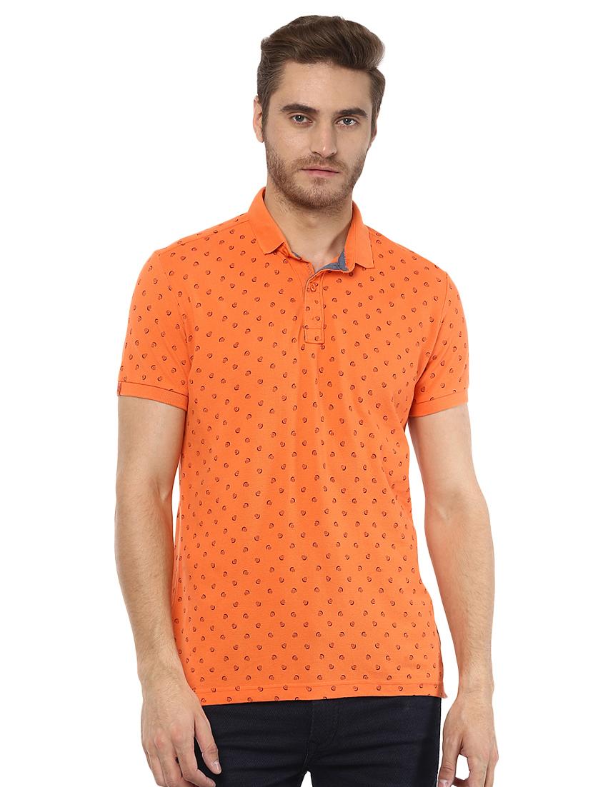orange all over print t-shirt - 15772679 -  Zoom Image - 0