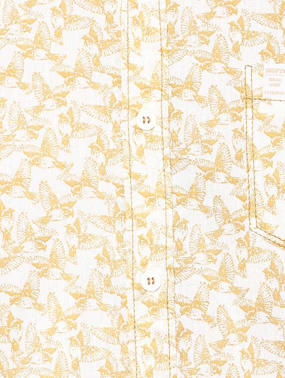 beige printed casual shirt - 15772734 - Standard Image - 3