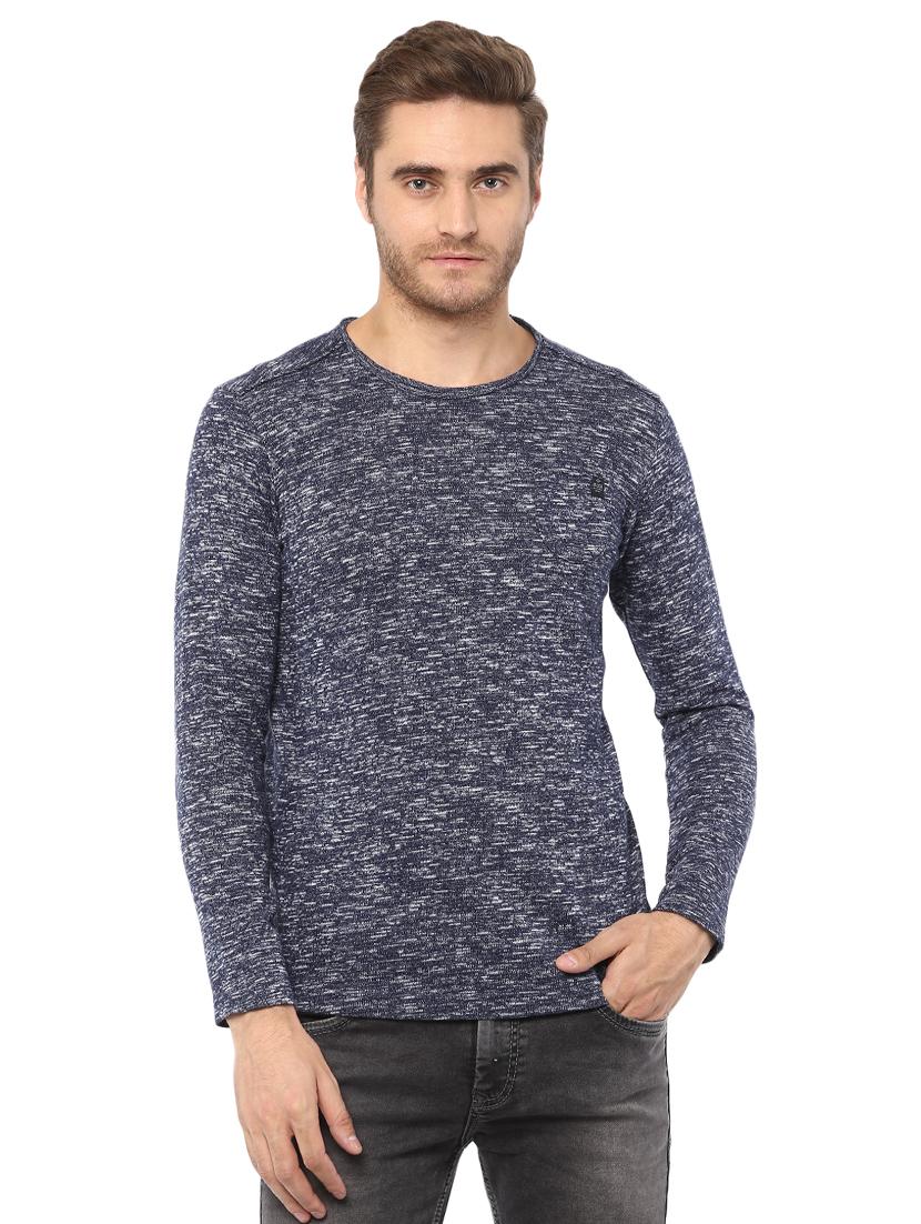 blue round neck t-shirt - 15772740 - Zoom Image - 0
