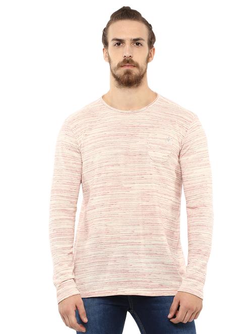 beige striped pocket t-shirt - 15772744 -  Standard Image - 0