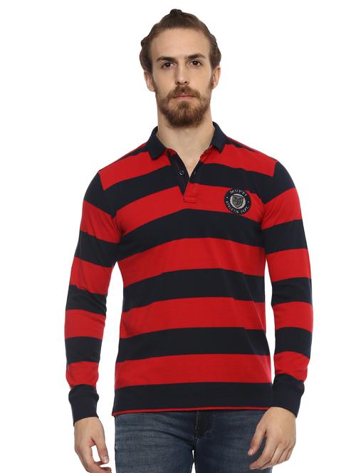 red striped polo t-shirt - 15772777 -  Standard Image - 0