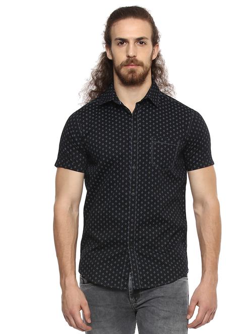 black printed casual shirt - 15772785 -  Standard Image - 0