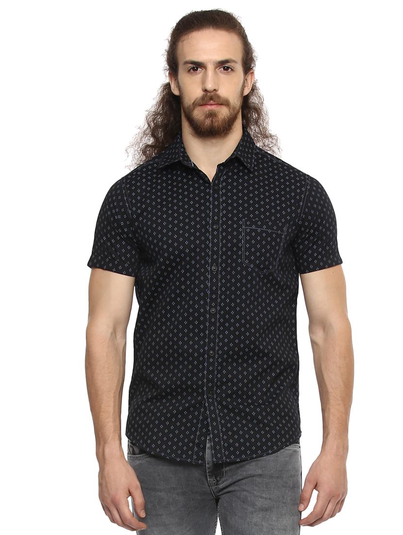 black printed casual shirt - 15772785 -  Zoom Image - 0