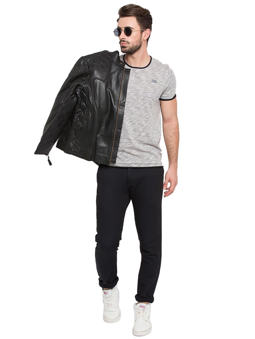 grey round neck short sleeves t-shirt - 15772823 - Standard Image - 3