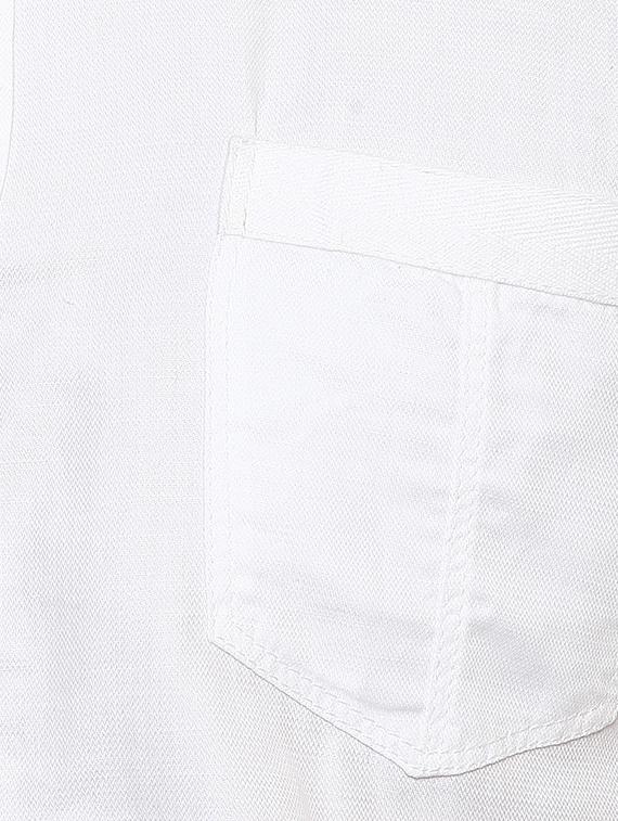 white solid casual shirt - 15772939 - Standard Image - 3