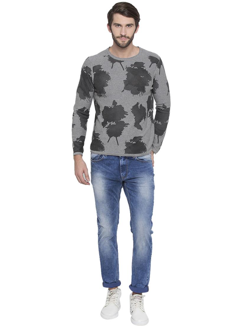 grey all over print t-shirt - 15772994 - Standard Image - 3