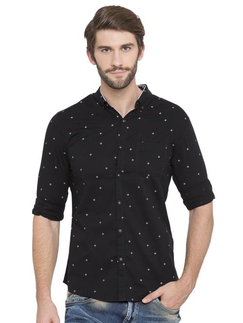 black printed casual shirt - 15773067 -  Standard Image - 0