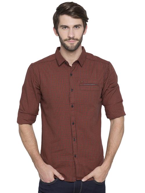 red checkered casual shirt - 15773107 - Standard Image - 0