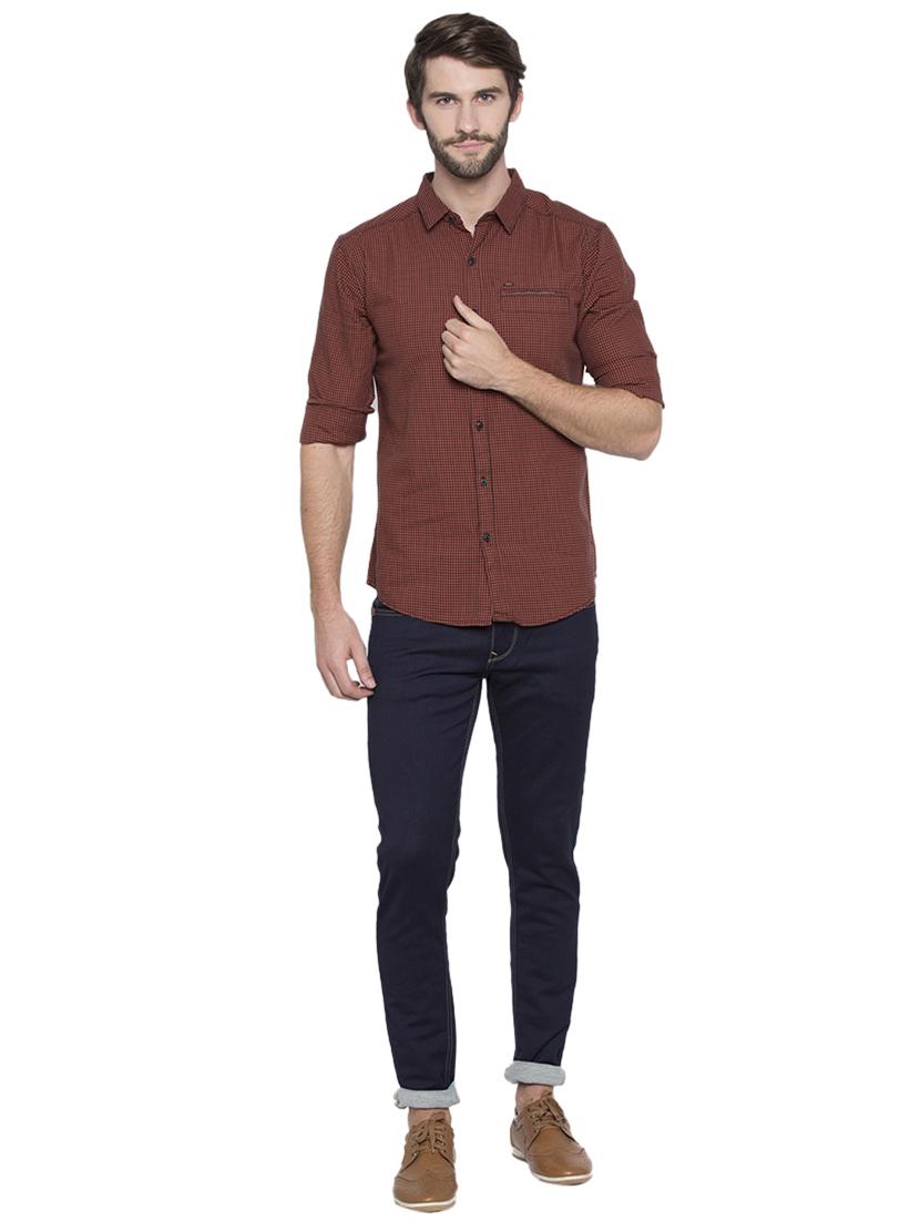 red checkered casual shirt - 15773107 - Standard Image - 3