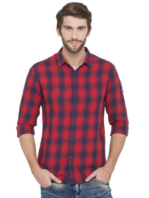 red checkered casual shirt - 15773112 -  Standard Image - 0