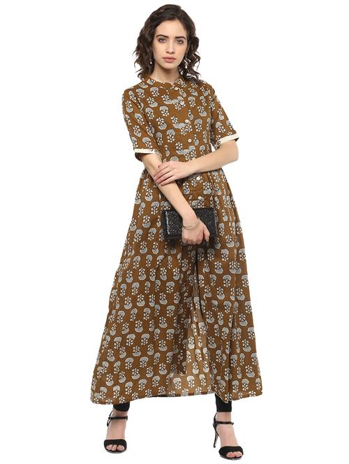 women's front slit kurta - 15774755 - Standard Image - 0