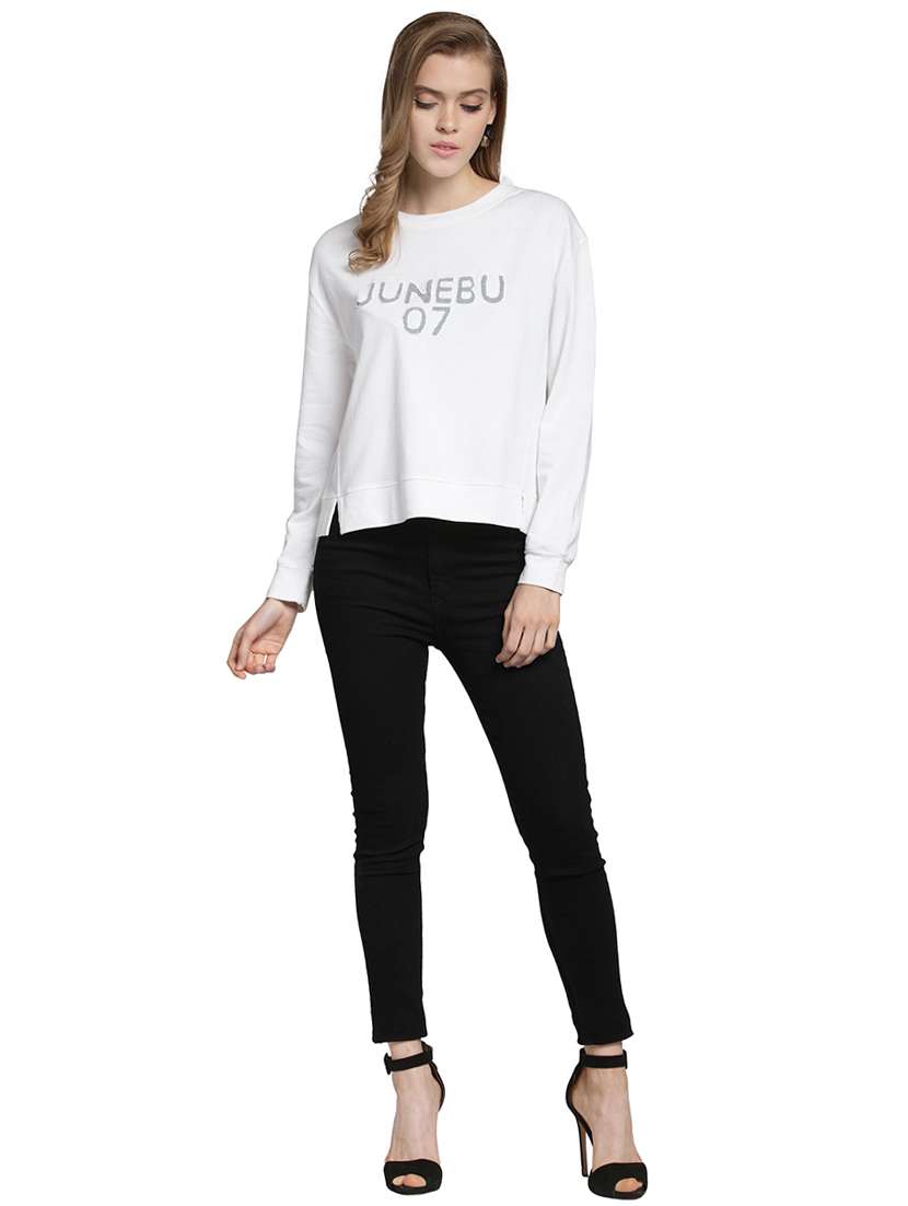 women's chest print sweatshirt - 15774792 -  Standard Image - 3