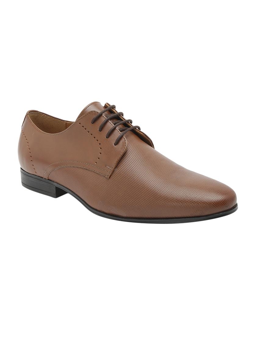 tan leather lace-up derbys - 15776842 - Zoom Image - 0