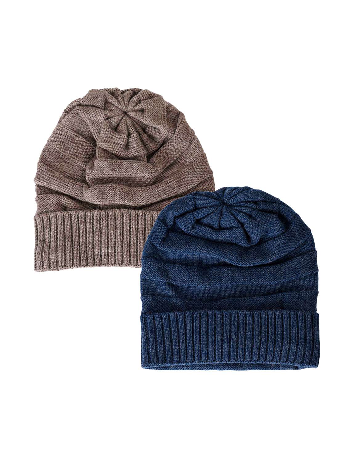 multi colored wool beanies