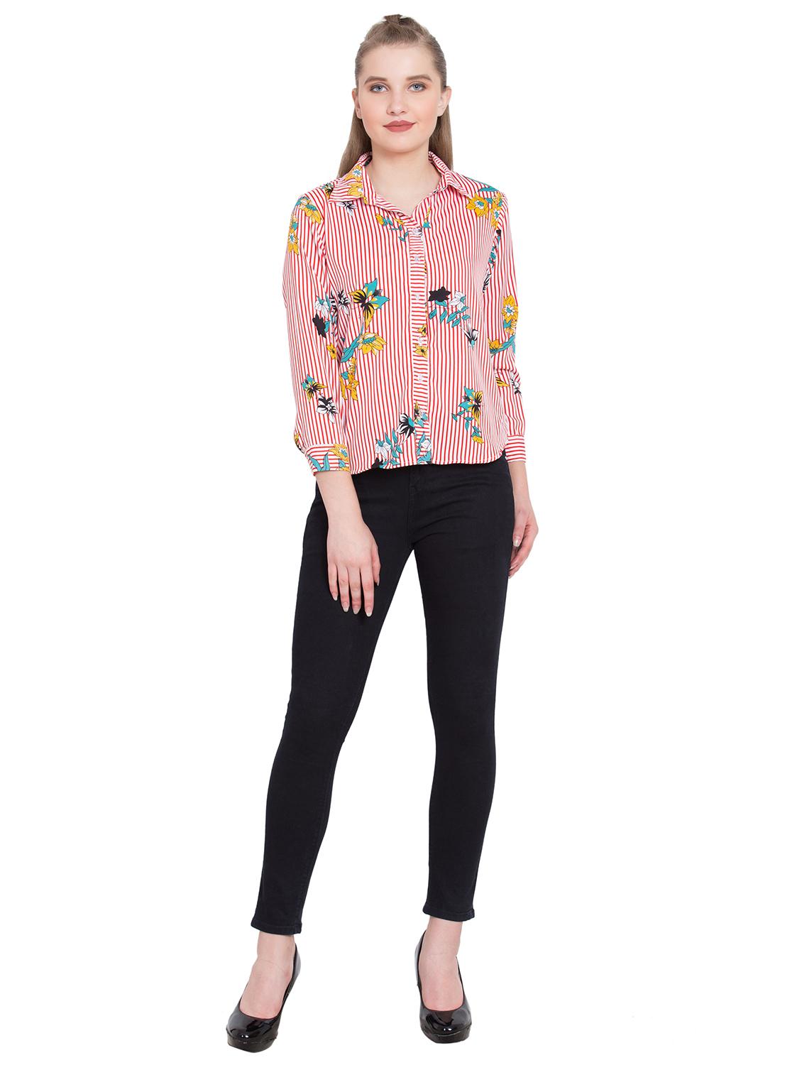 striped floral shirt - 15780056 - Standard Image - 3