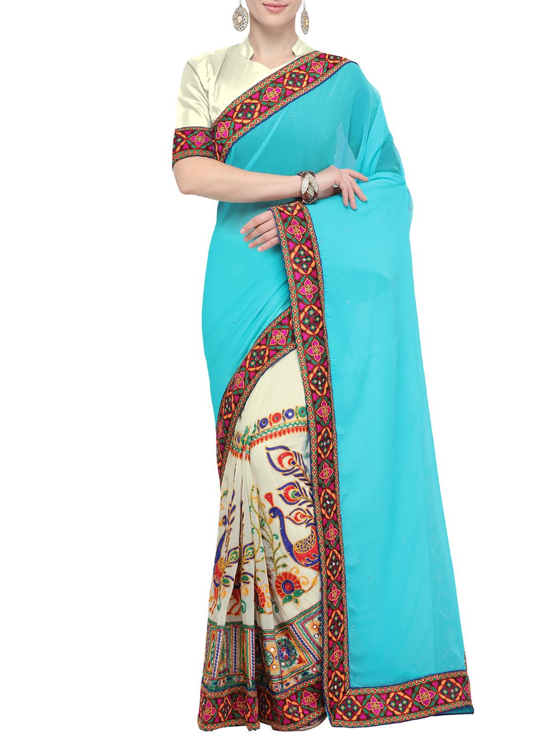 women's embroidered saree - 15780189 -  Zoom Image - 0