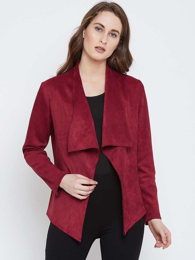 wine red shrug