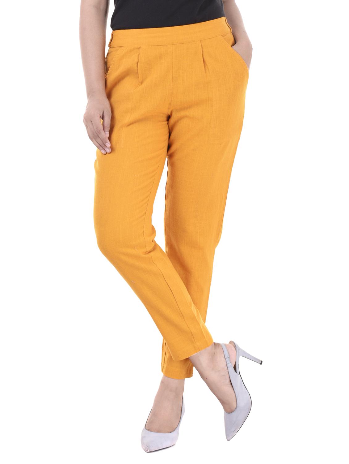 pleated front gathered back trousers - 15784930 - Zoom Image - 0