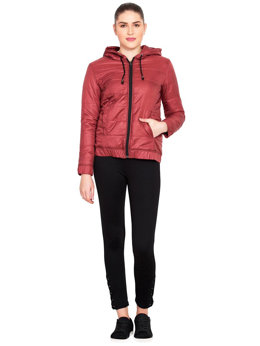 hooded neck quilted jacket - 15786857 - Standard Image - 3