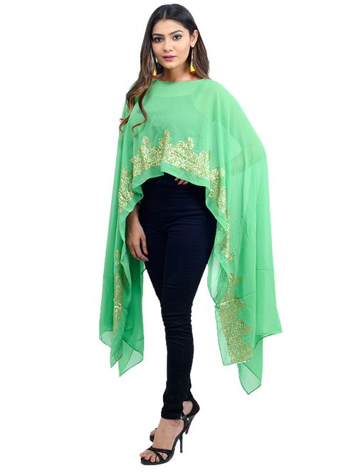 embellished asymmetric cape - 15788809 -  Standard Image - 0