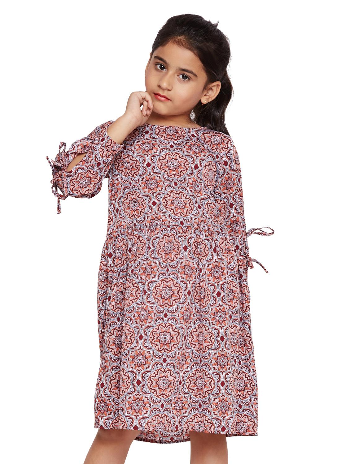 red polyester frock - 15789310 - Zoom Image - 0