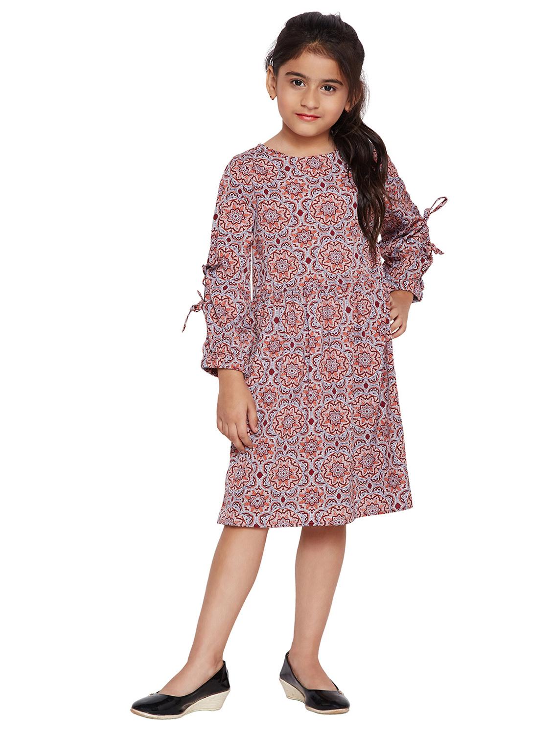red polyester frock - 15789310 - Standard Image - 3