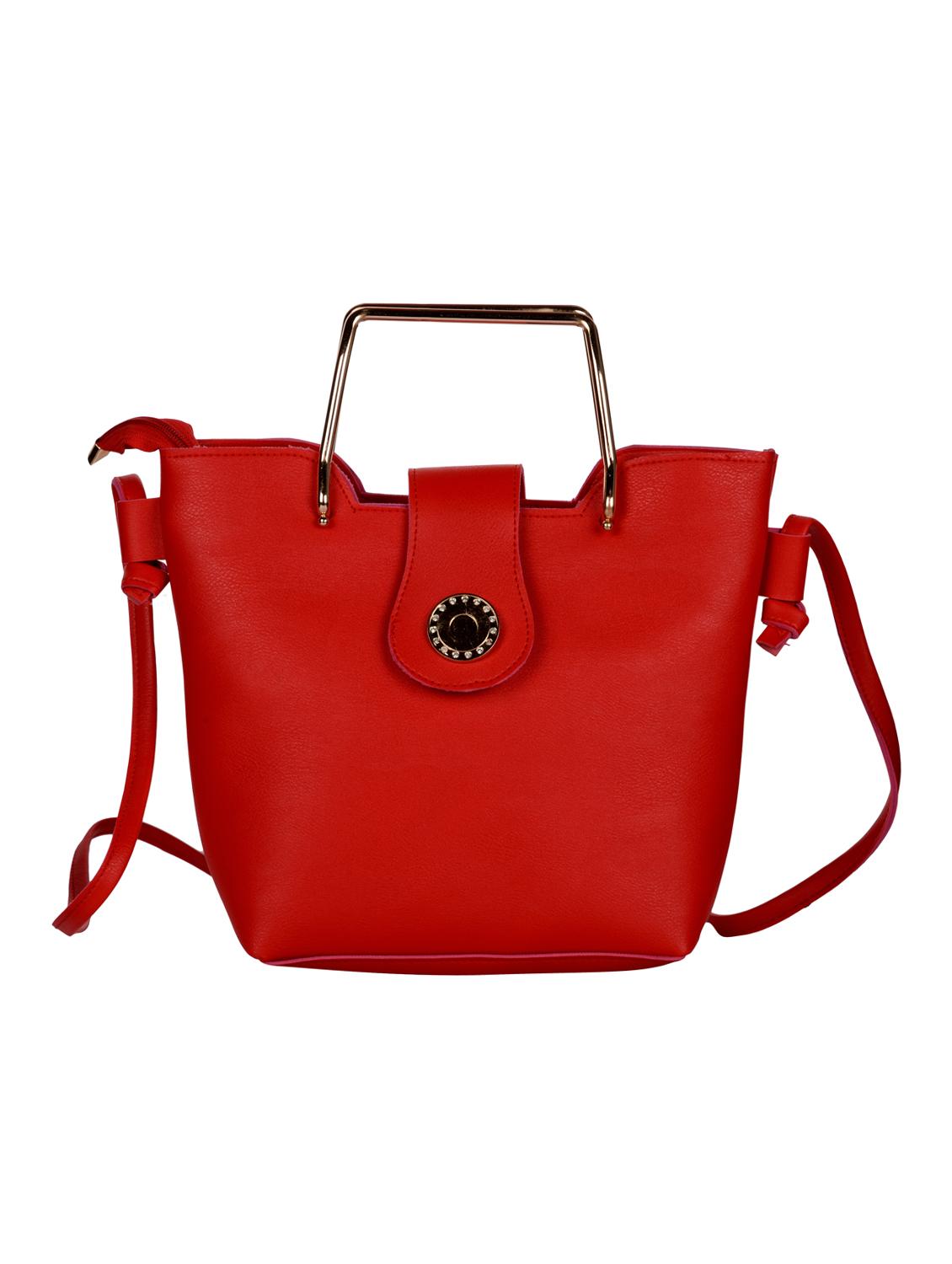 red leatherette (pu) sling bag - 15790563 -  Zoom Image - 0