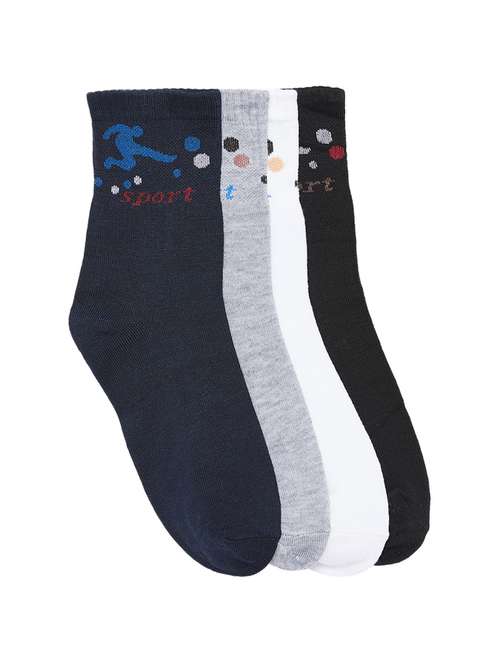 multi colored cotton above ankle length socks - 15791703 -  Standard Image - 0