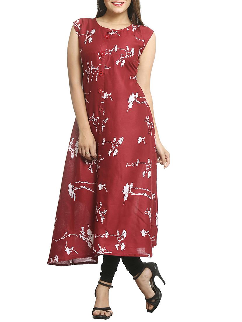 a-line printed kurta - 15791945 - Zoom Image - 0