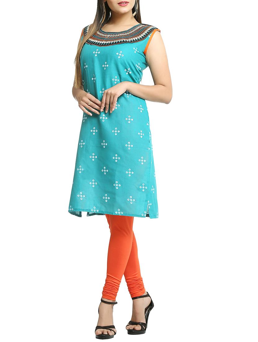 straight printed kurta - 15791962 - Zoom Image - 0