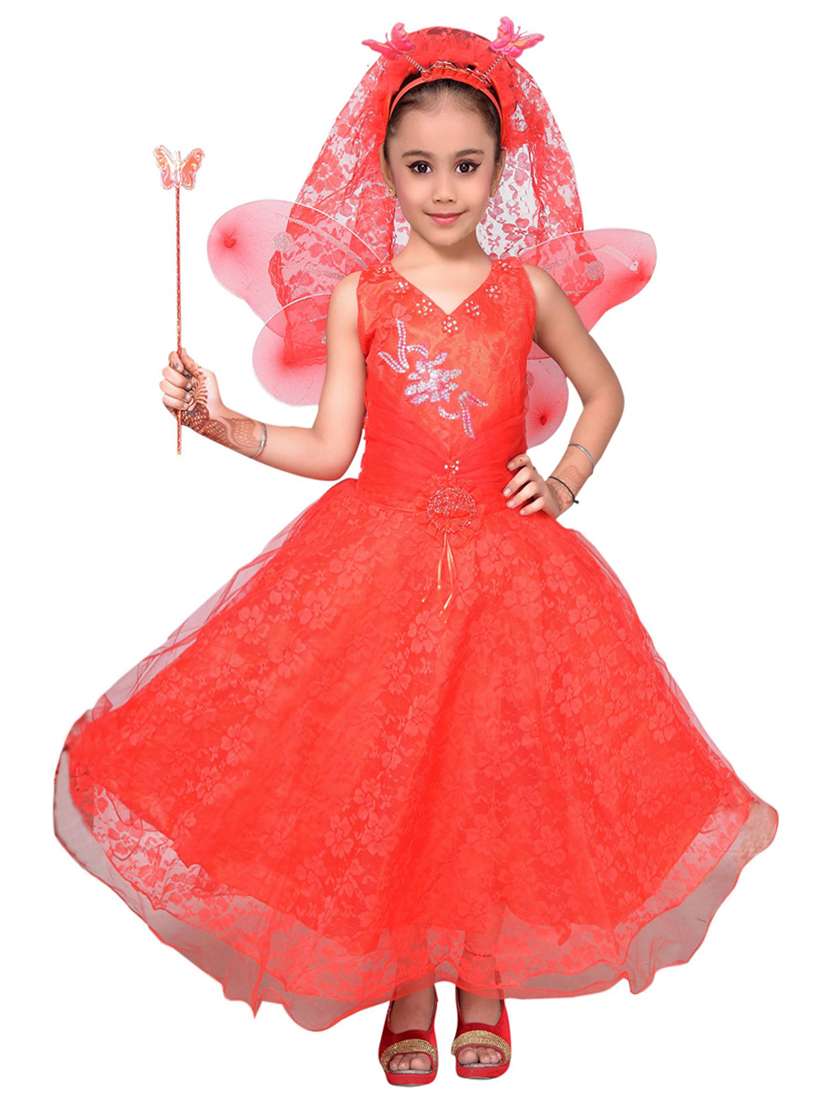 red net  gown