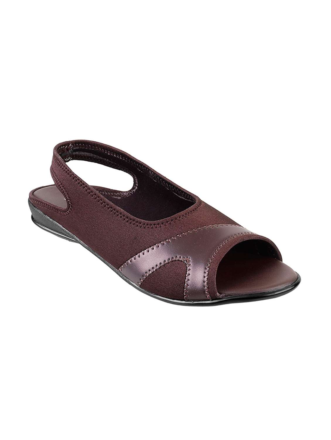 maroon back strap sandals