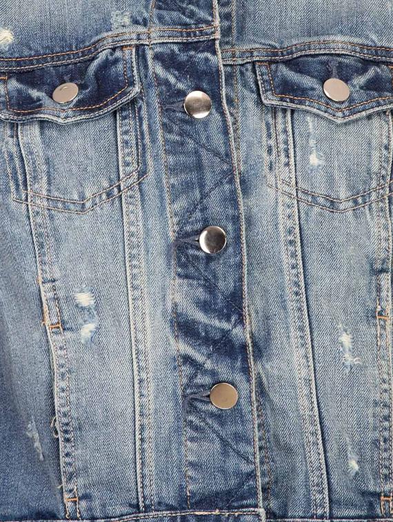 button-up denim jacket - 15795428 - Standard Image - 3