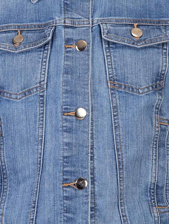 button-up denim jacket - 15795435 - Standard Image - 3