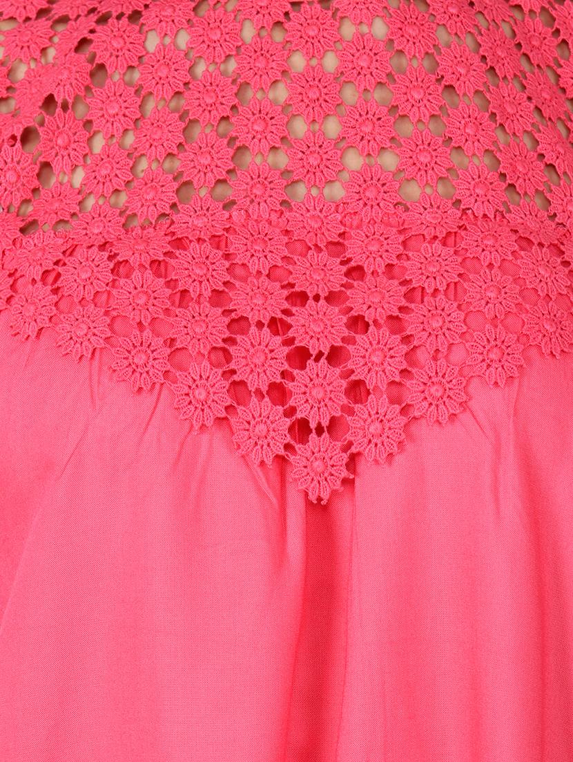 lace paneled gathered top - 15797737 - Standard Image - 3