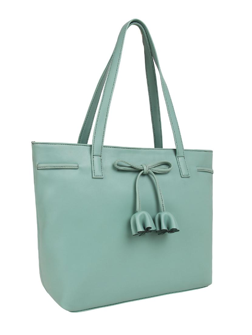 blue leatherette (pu) handbag - 15797810 - Standard Image - 3