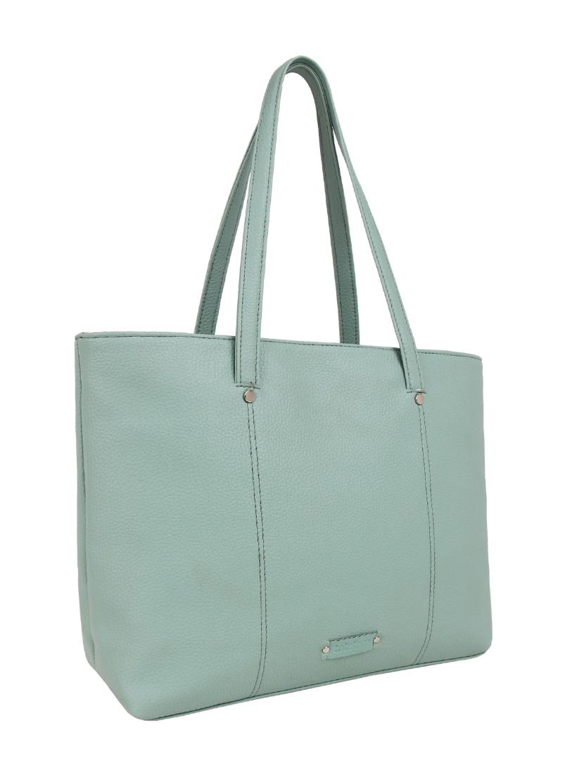blue leatherette (pu) handbag - 15797819 - Standard Image - 3