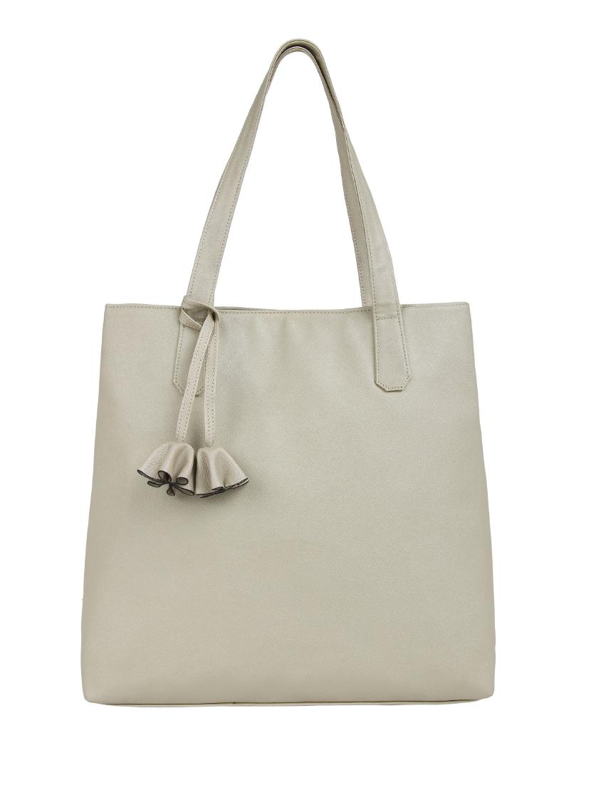 white leatherette (pu) handbag - 15797845 -  Zoom Image - 0