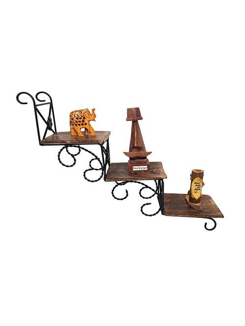 unique wooden art wall hanging stair shape